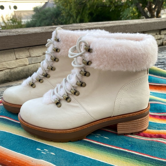 Kork-Ease Winslet Fog Shearling Combo SZ 7 NEW - Picture 8 of 13